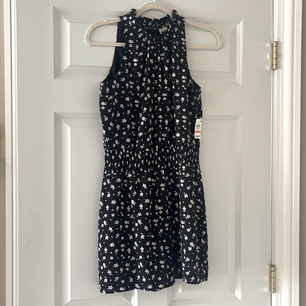 Maison Jules Black Floral Romper